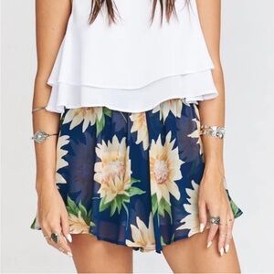 Show Me Your Mumu Carlos High Waist Sunflower Boho Shorts
